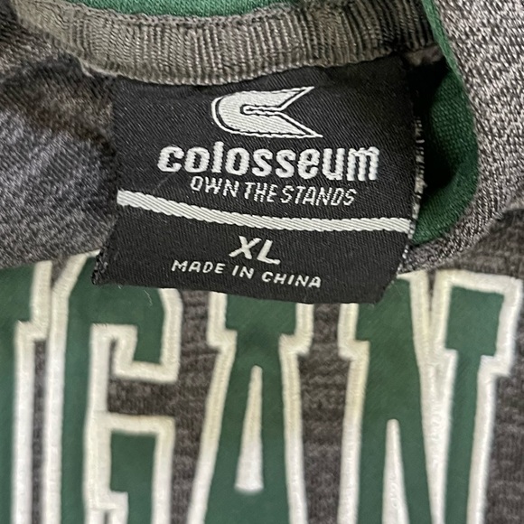 Colosseum Fleece Lined Embroidered Michigan State Spartans Pullover Hoodie XL - Picture 4 of 4